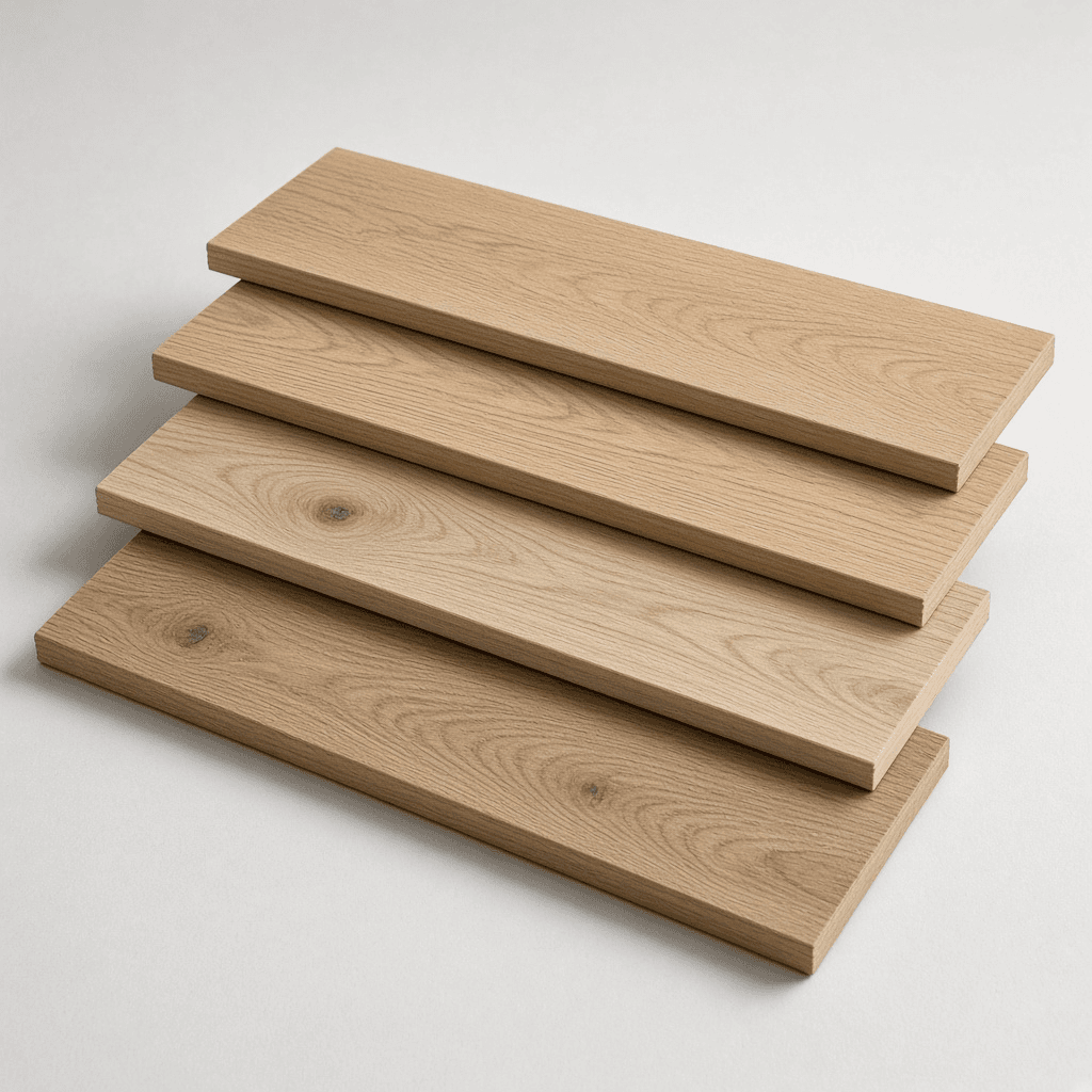 Natural oak plank finish sample